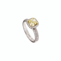 Ringe Damiani Dame Minou Full Pavé form in Weißgold Diamante 1.02 Ct 81091898 - 81091898